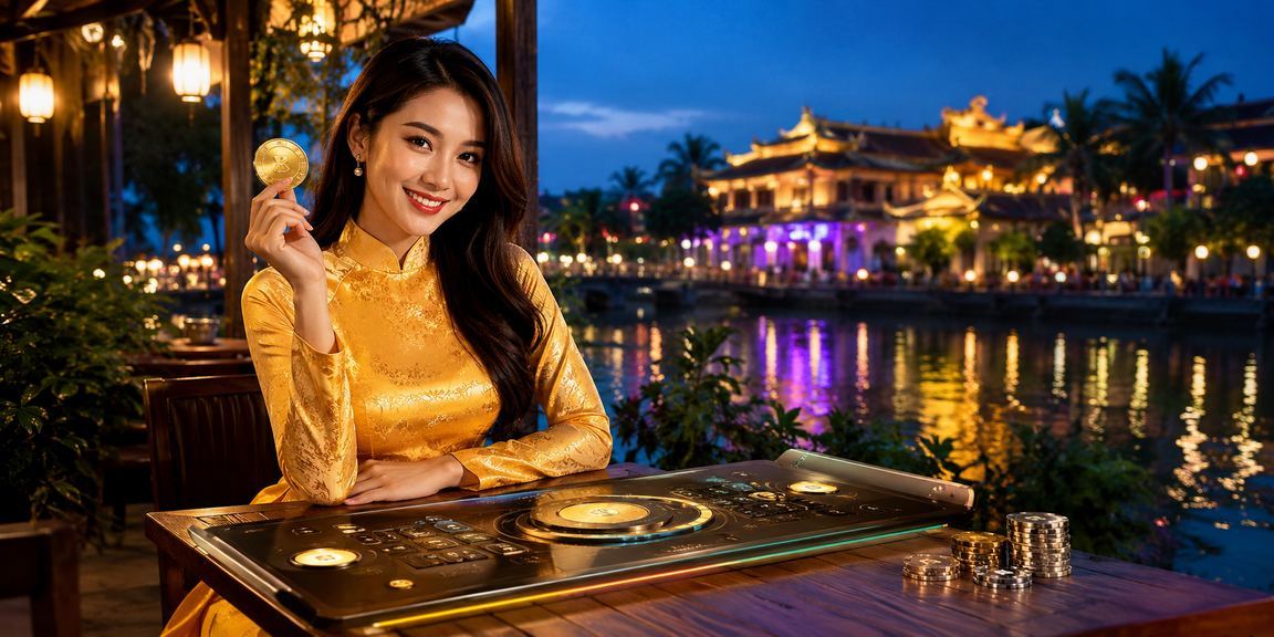 Người phụ nữ mặc áo dài tham gia giải trí trực tuyến có trách nhiệm tại Huế